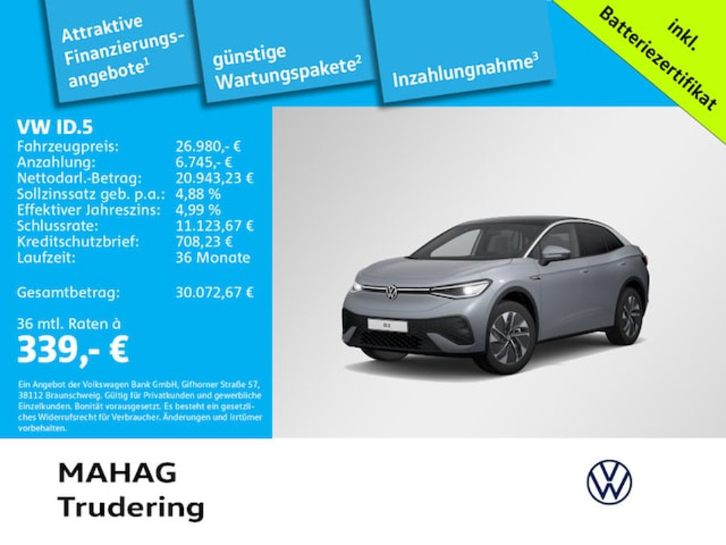 Volkswagen ID.5 2022 Elektrisch