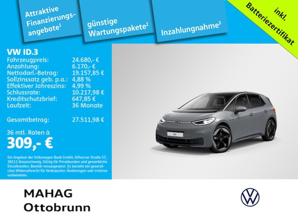 Volkswagen ID.3 2022 Elektrisch