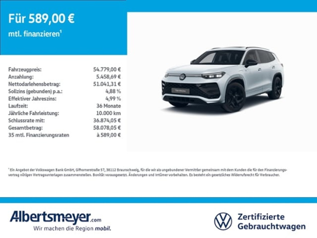Volkswagen Tayron 2025 Hybride Benzine
