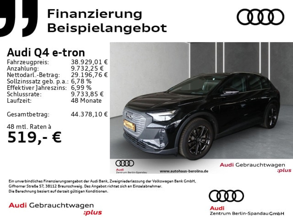 Audi Q4 e-tron 2024 Elektrisch