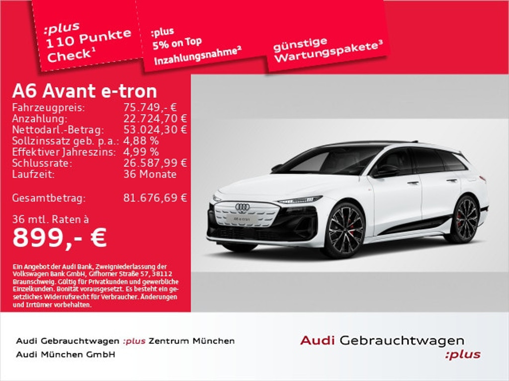 Audi A6 e-tron 2025 Elektrisch