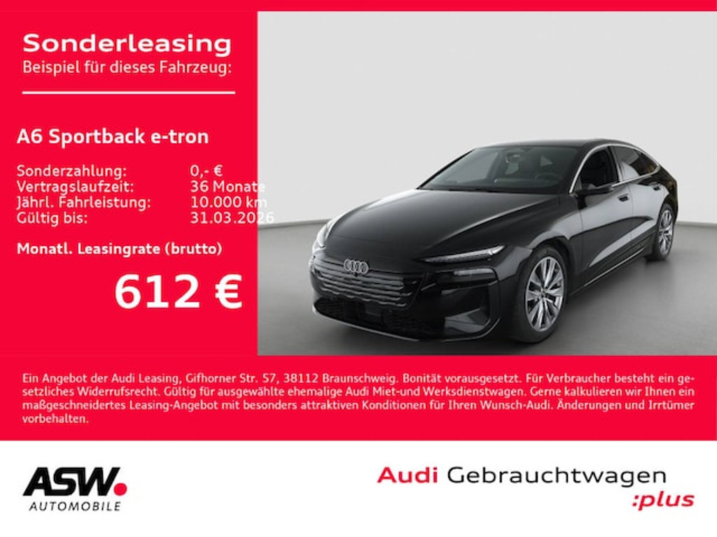 Audi A6 e-tron 2025 Elektrisch