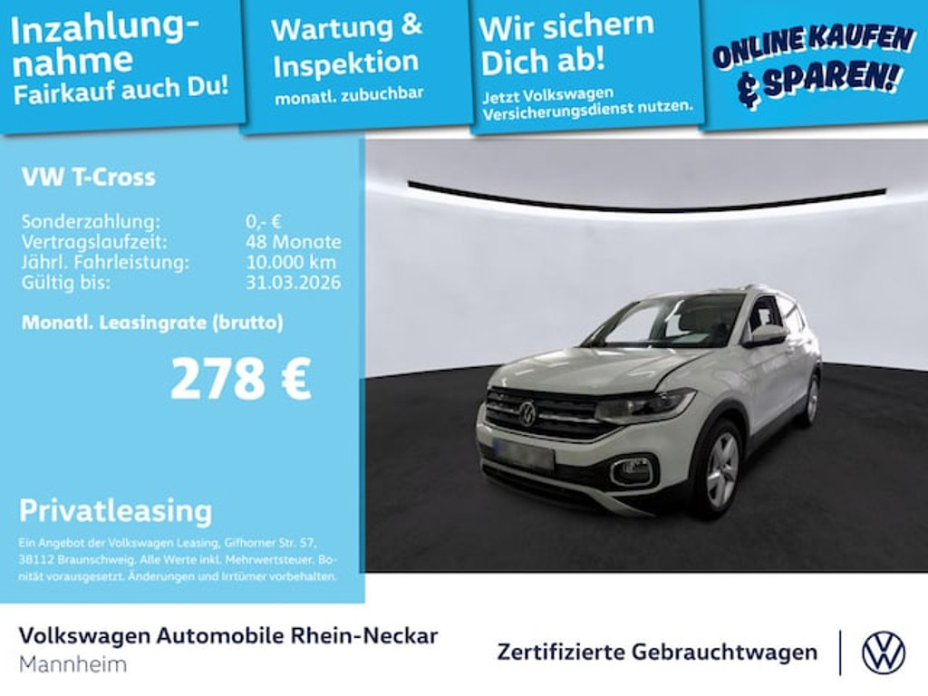 Volkswagen T-Cross 2022 Benzine
