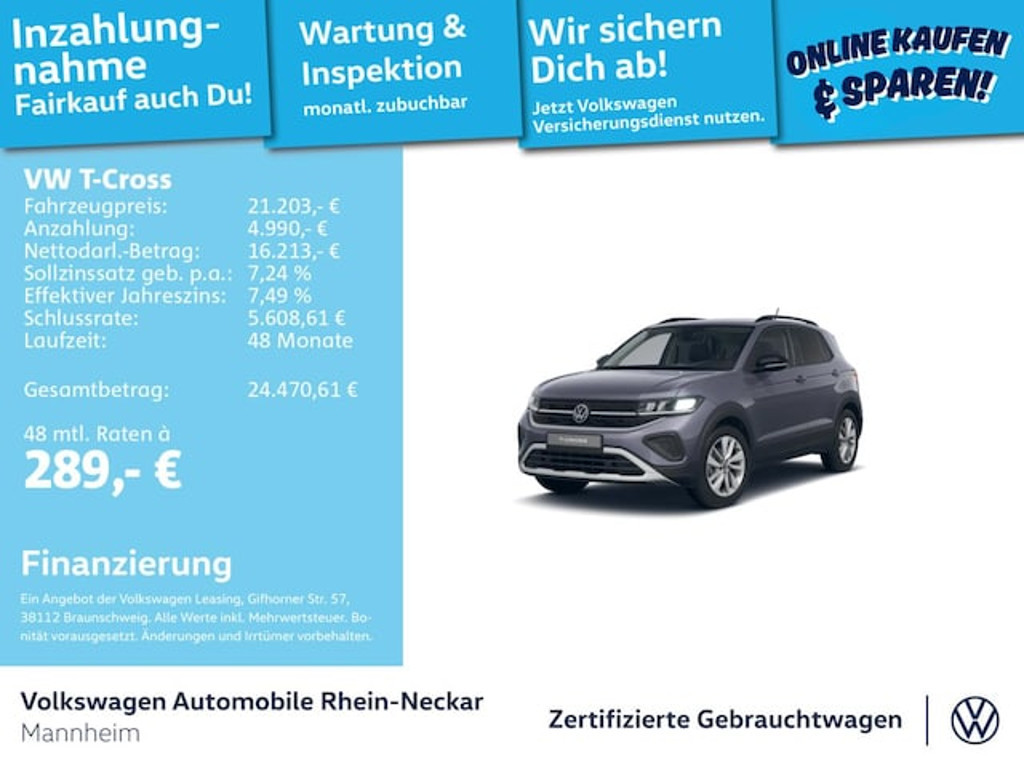 Volkswagen T-Cross 2025 Benzine
