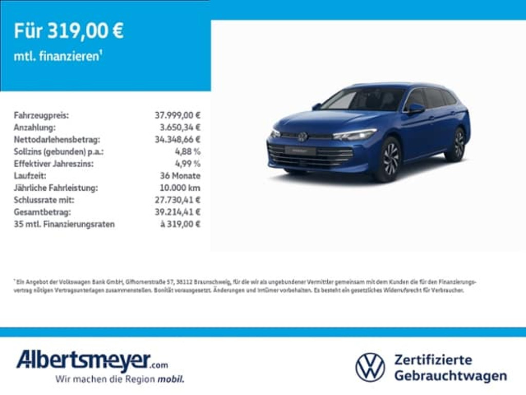 Volkswagen Passat 2025 Benzine