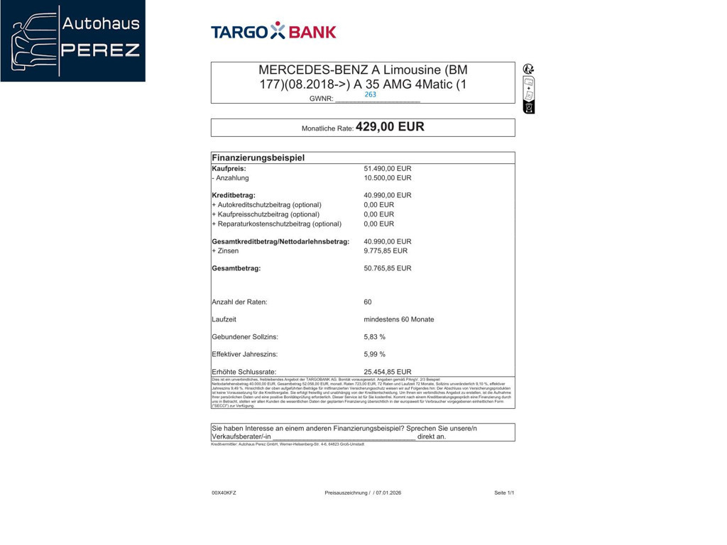 Mercedes-Benz A-Klasse