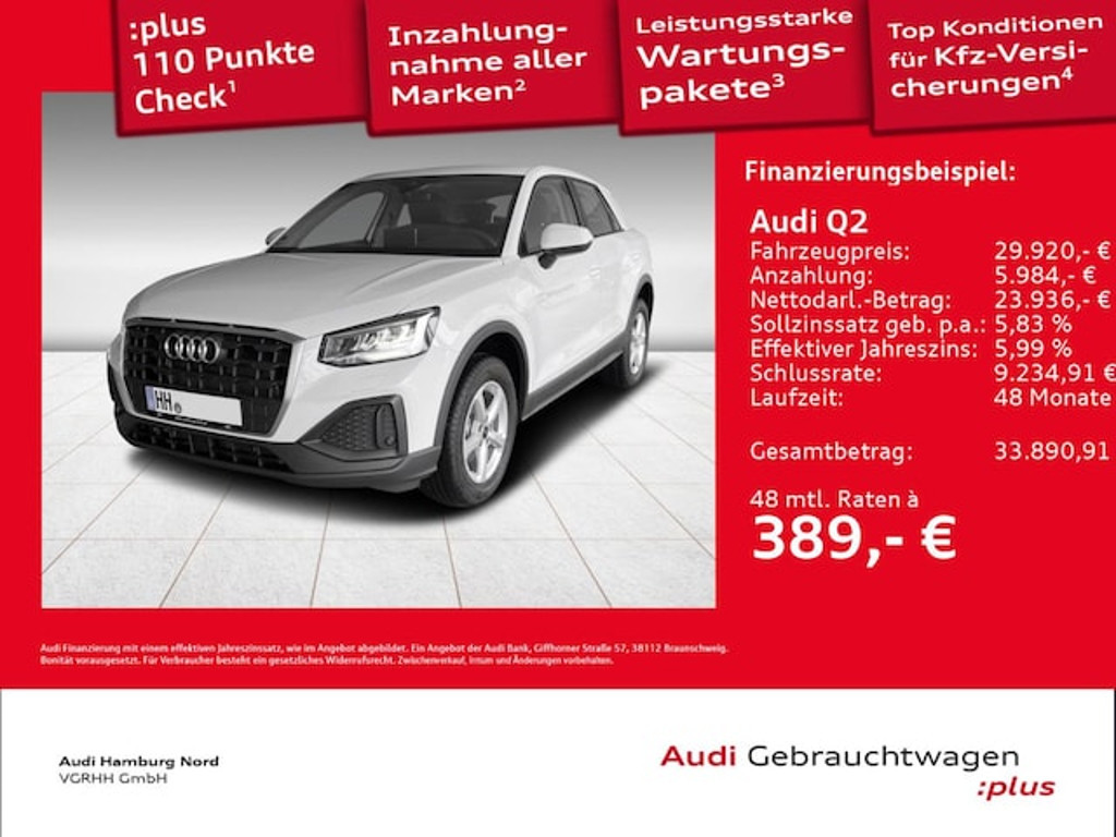 Audi Q2 2026 Benzine