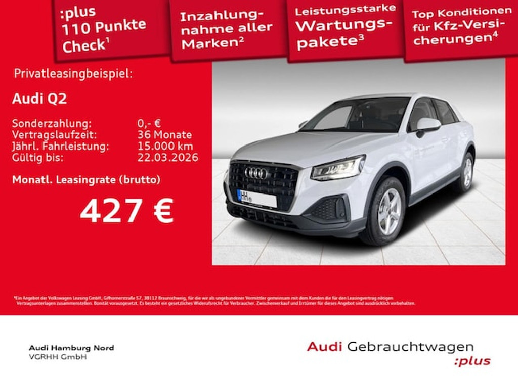 Audi Q2 2026 Benzine