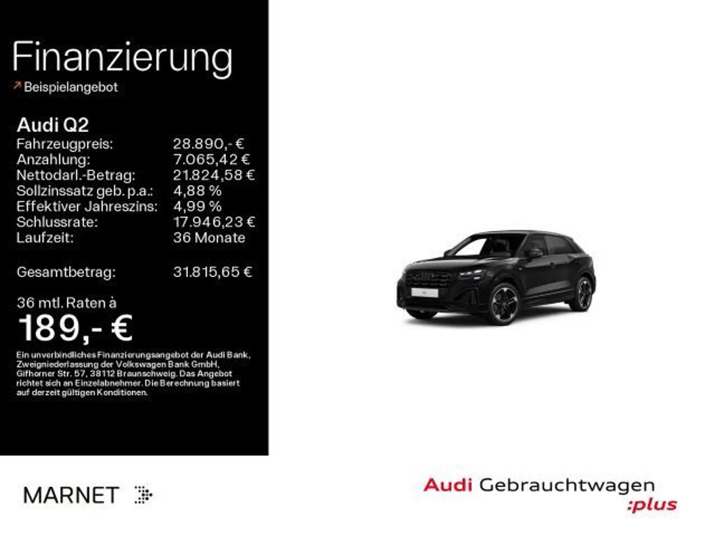 Audi Q2 2022 Benzine