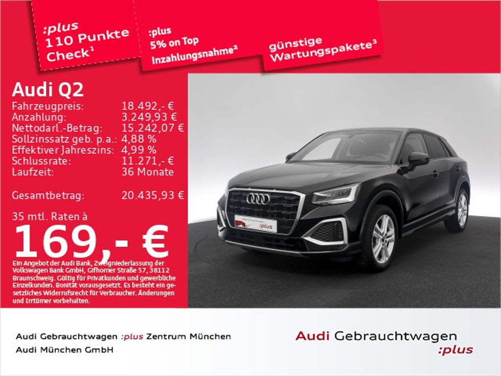 Audi Q2 2022 Benzine