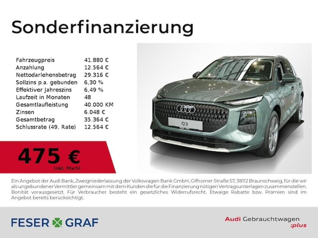 Audi Q3 2025 Benzine