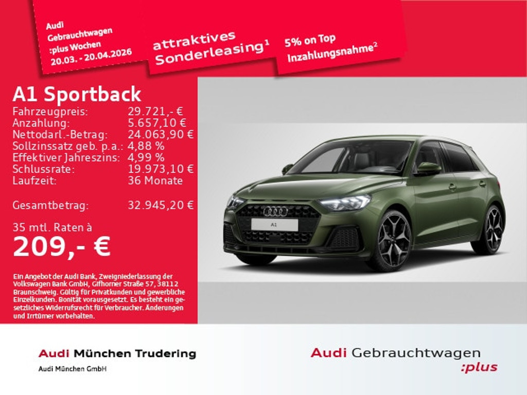 Audi A1 2025 Benzine