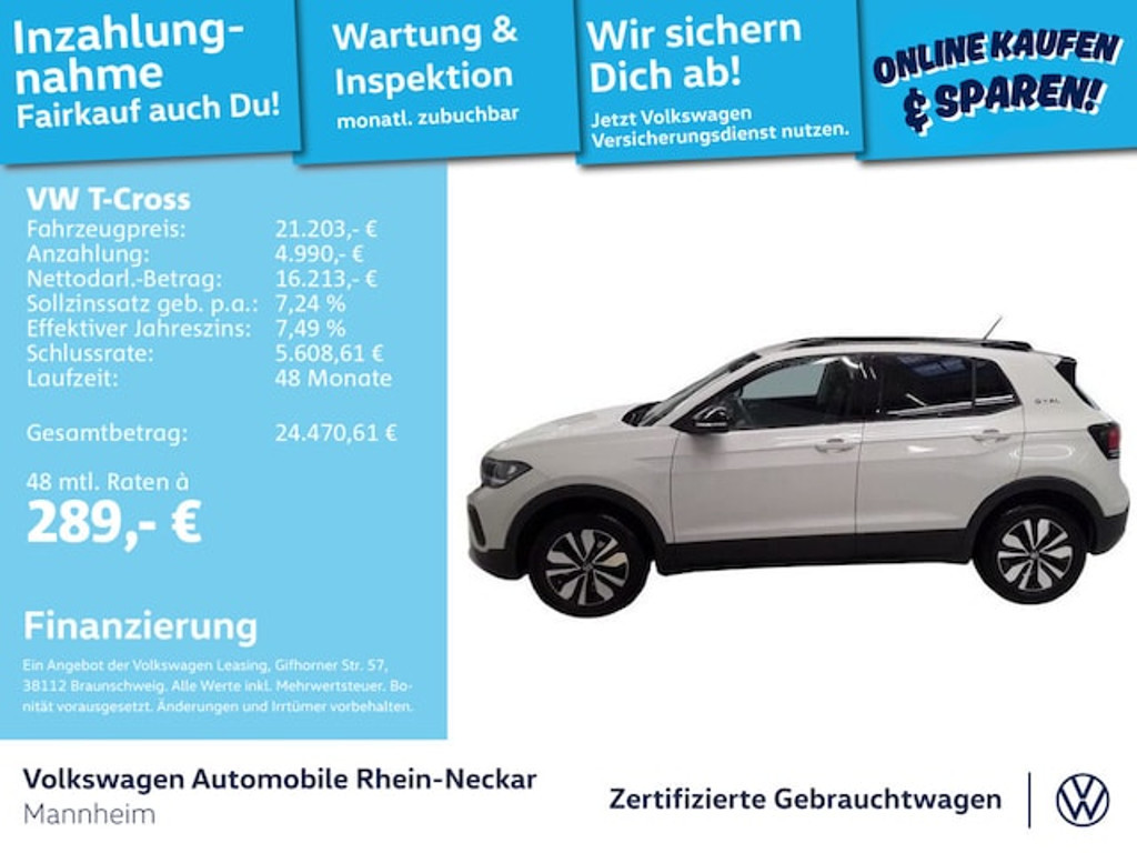 Volkswagen T-Cross 2024 Benzine