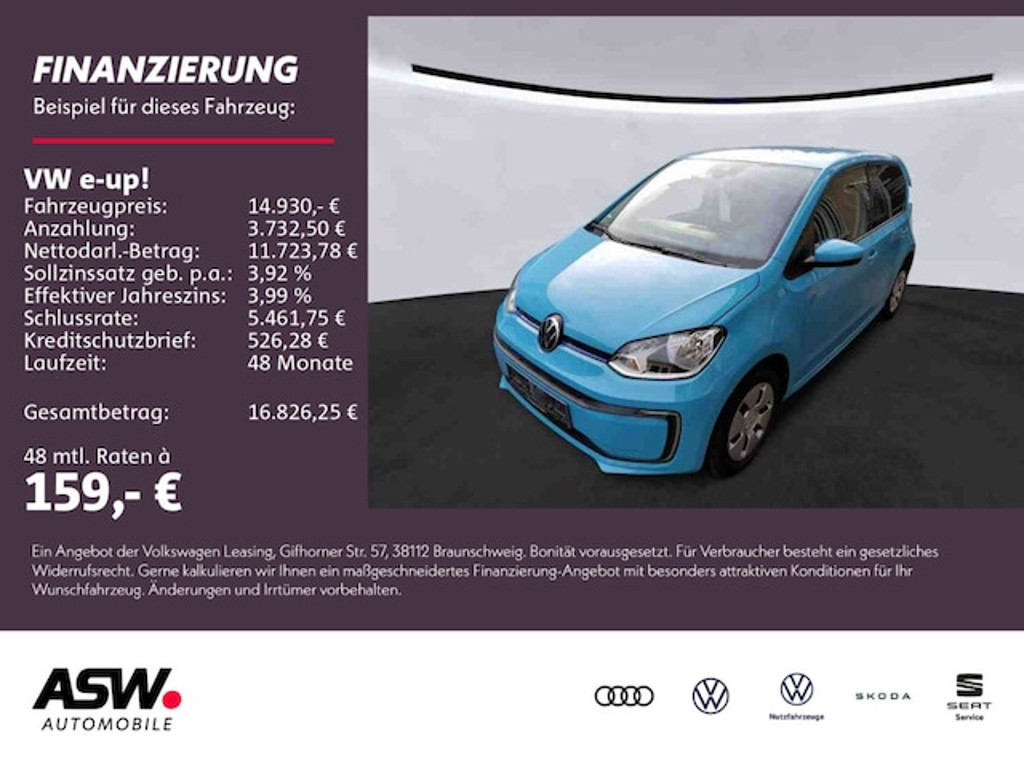 Volkswagen e-Up! 2021 Elektrisch