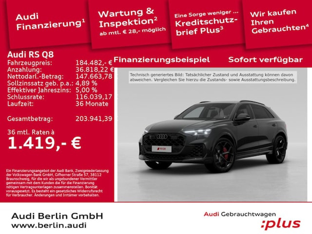Audi RS Q8 2025 Benzine