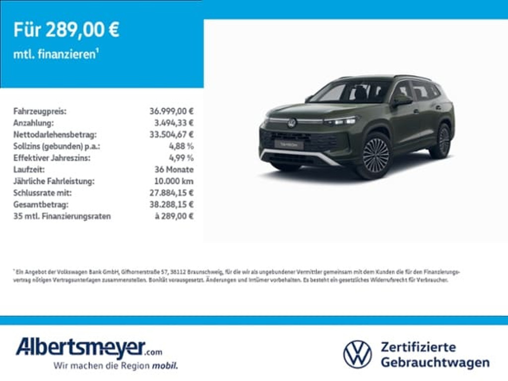 Volkswagen Tayron 2025 Benzine