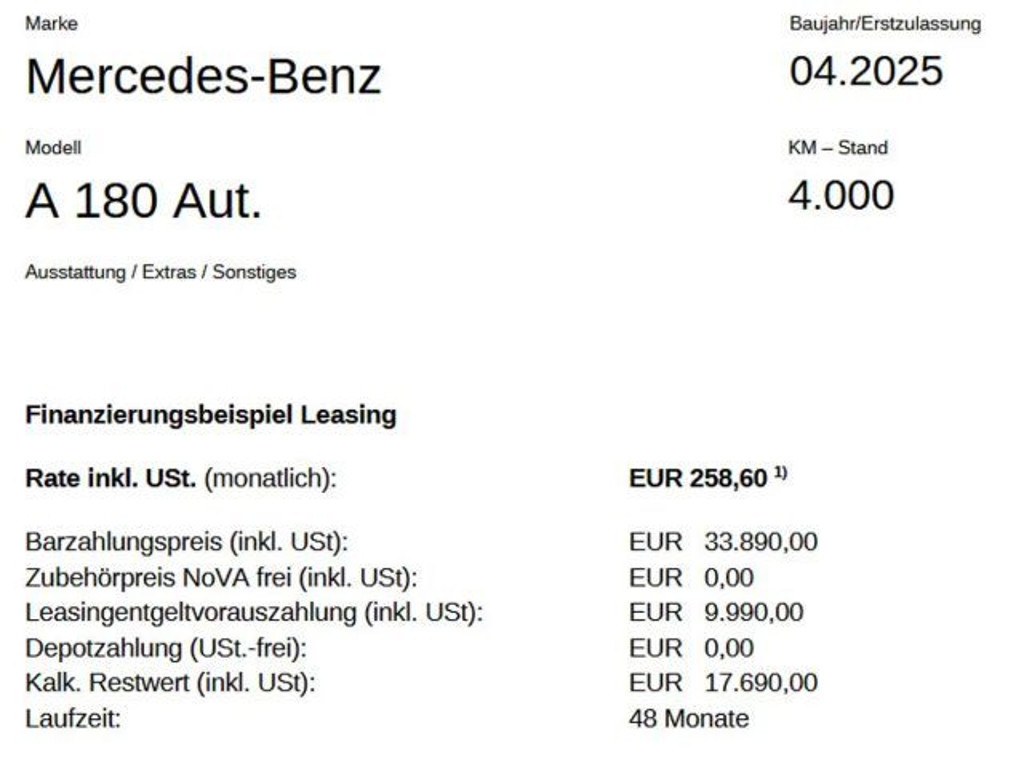 Mercedes-Benz A-Klasse