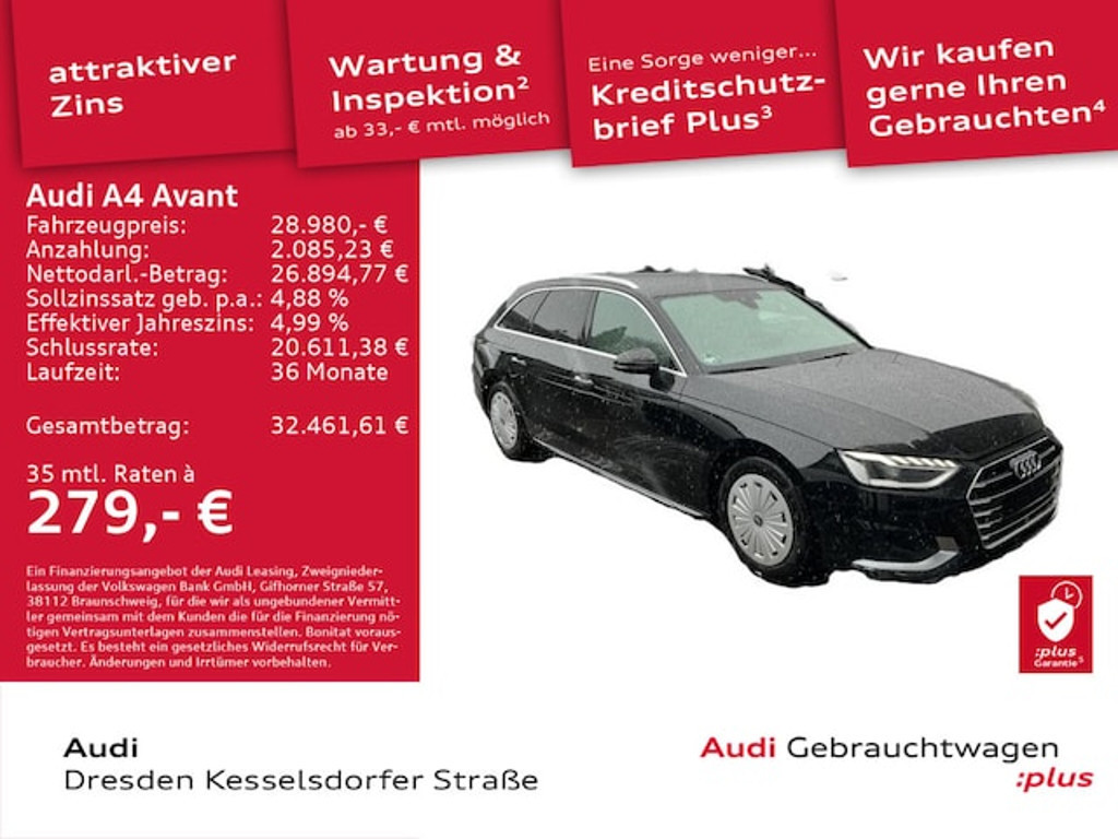 Audi A4 2022 Benzine