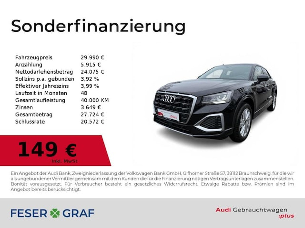 Audi Q2 2025 Benzine