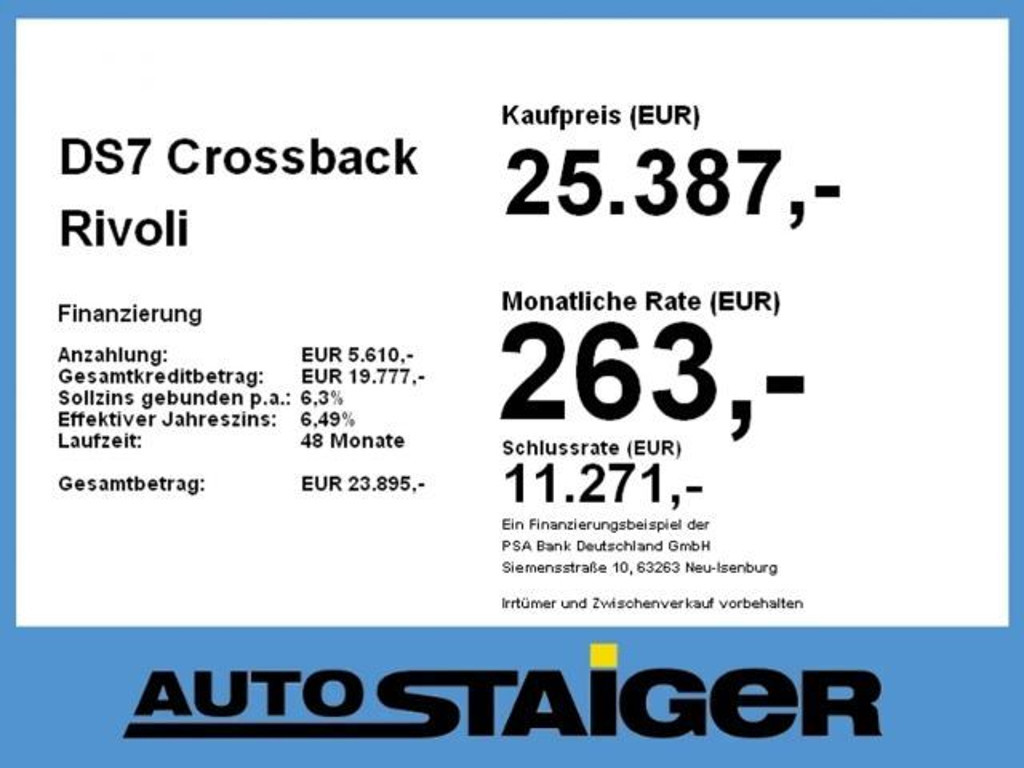 DS DS 7 Crossback