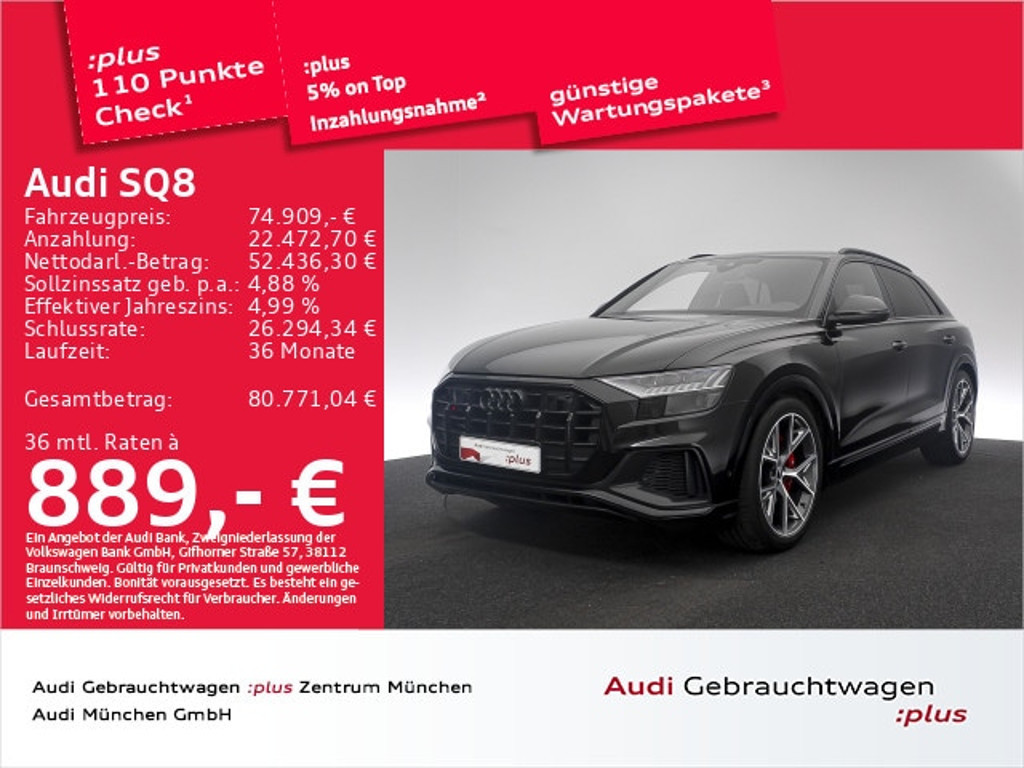 Audi SQ8 2022 Benzine