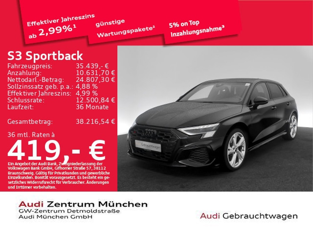 Audi S3 2022 Benzine