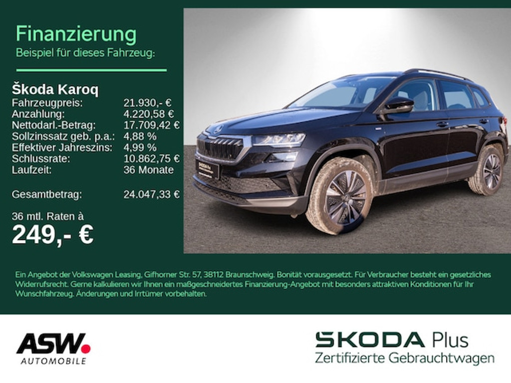 Skoda Karoq 2022 Benzine