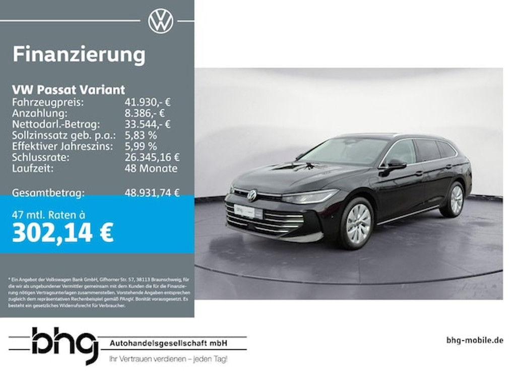Volkswagen Passat 2024 Hybride Benzine