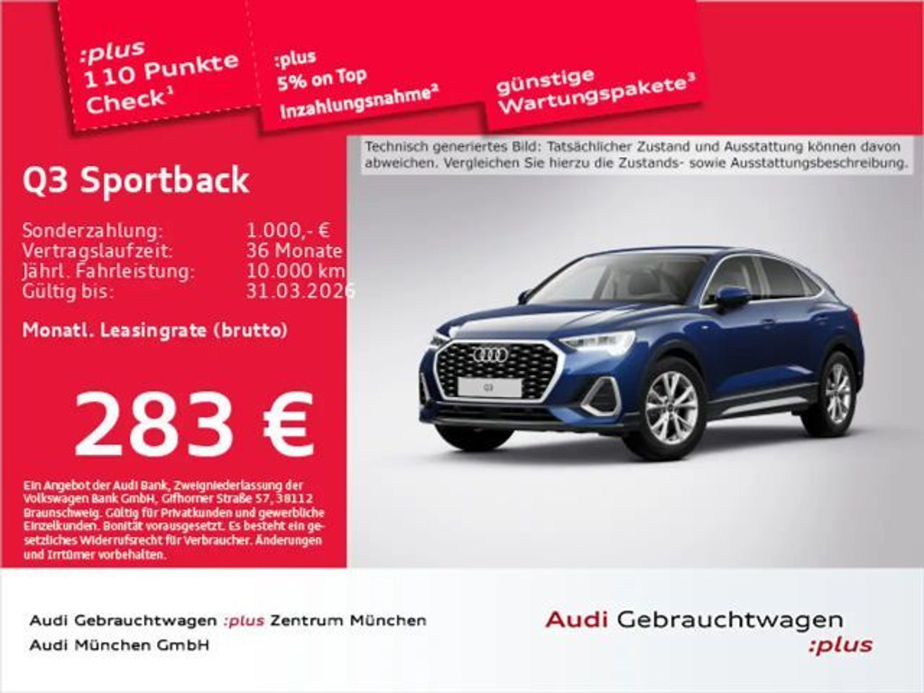 Audi Q3 2025 Benzine