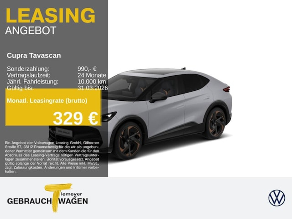 Cupra Tavascan 2025 Elektrisch