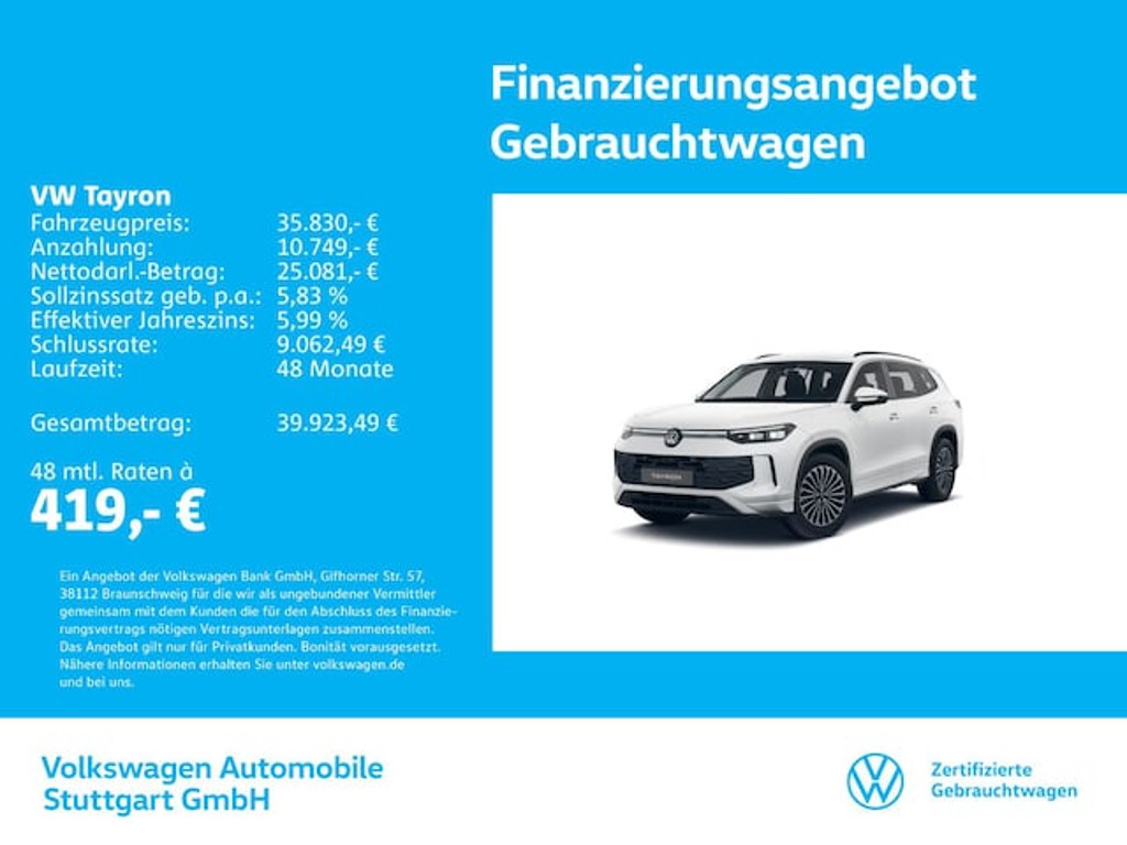 Volkswagen Tayron 2025 Benzine