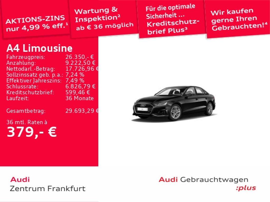 Audi A4 2022 Benzine