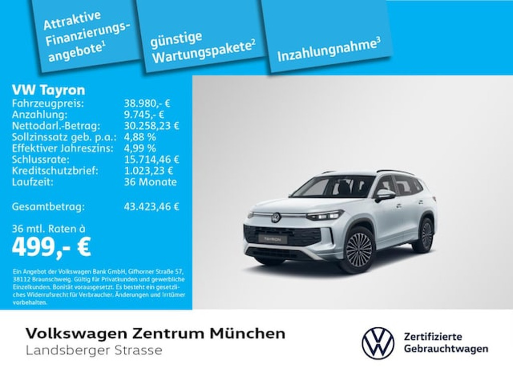 Volkswagen Tayron 2025 Benzine