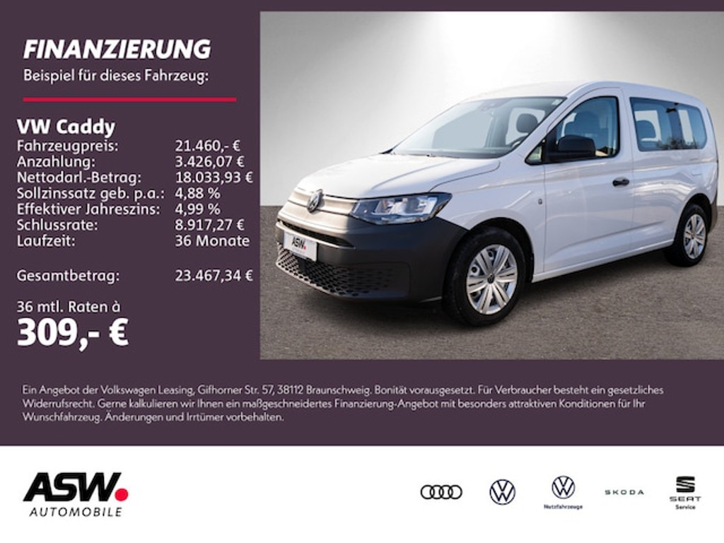 Volkswagen Caddy 2022 Benzine