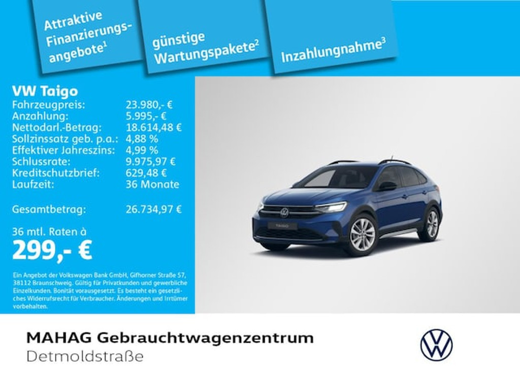 Volkswagen Taigo 2025 Benzine
