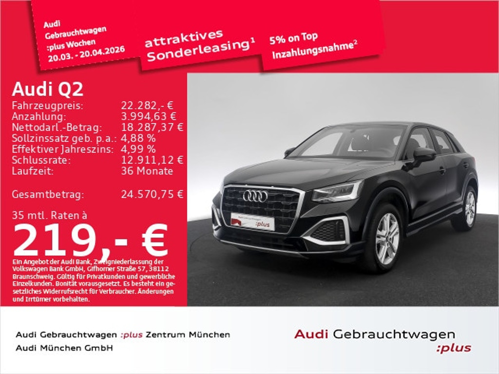 Audi Q2 2022 Benzine