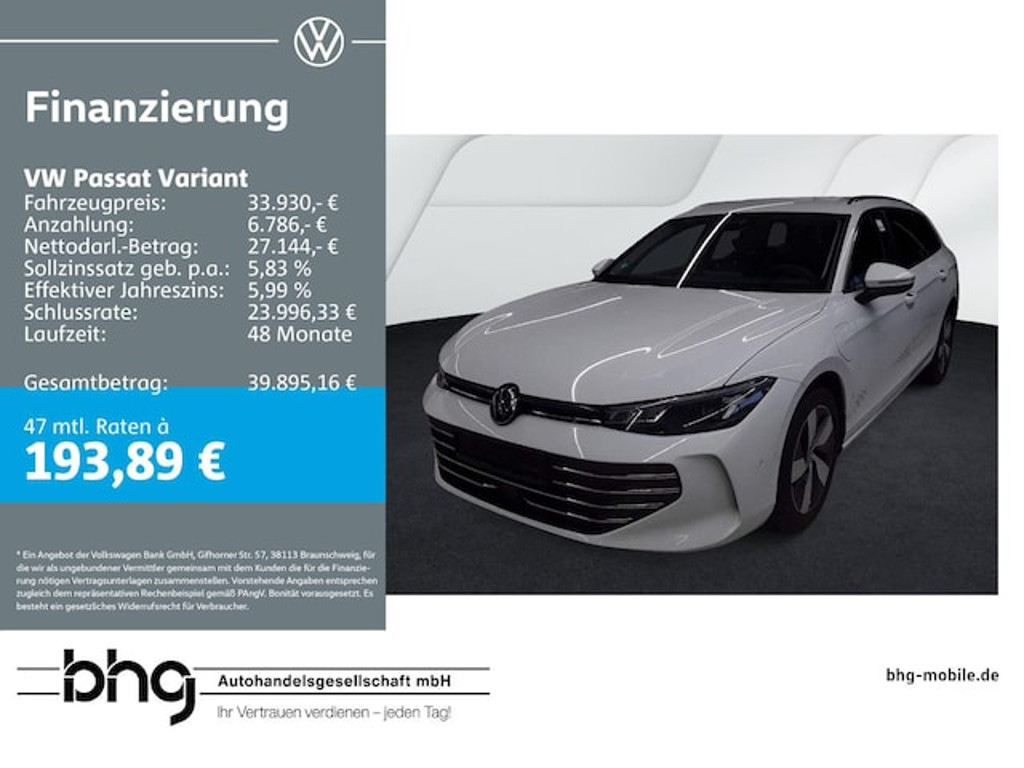 Volkswagen Passat 2025 Hybride Benzine