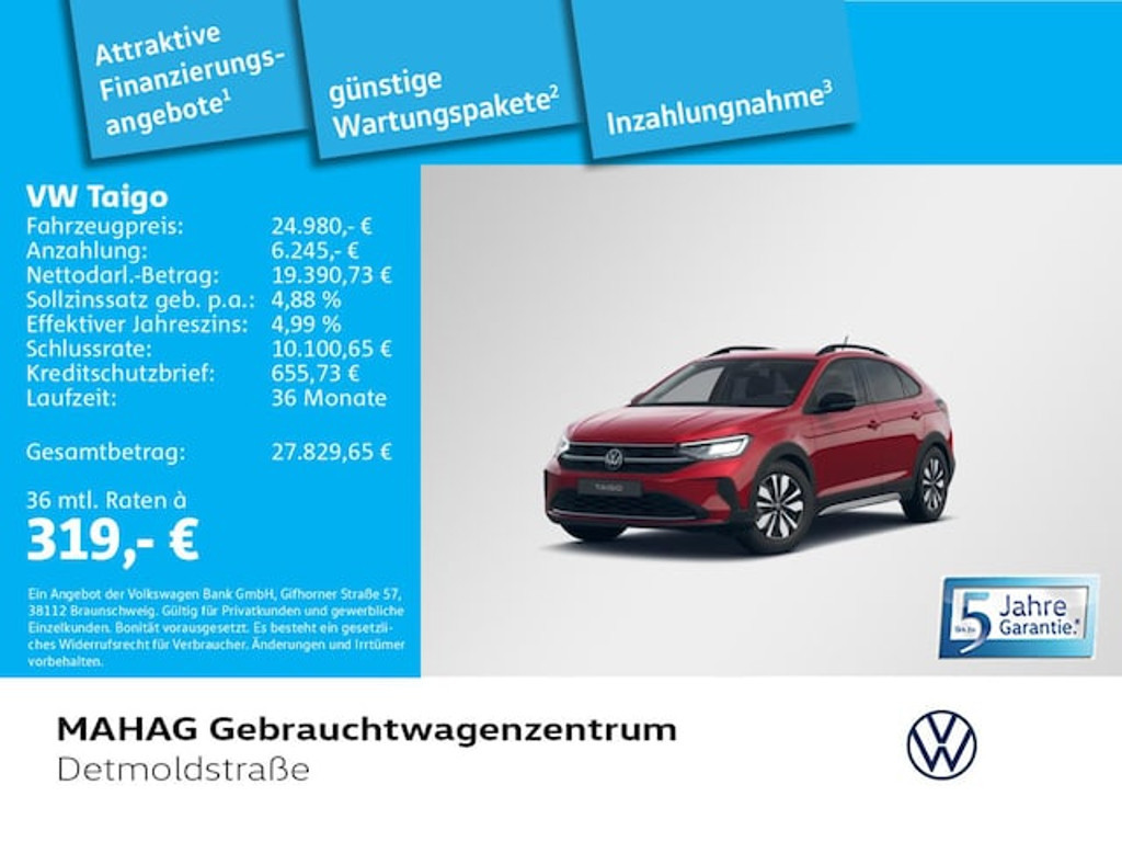 Volkswagen Taigo 2025 Benzine