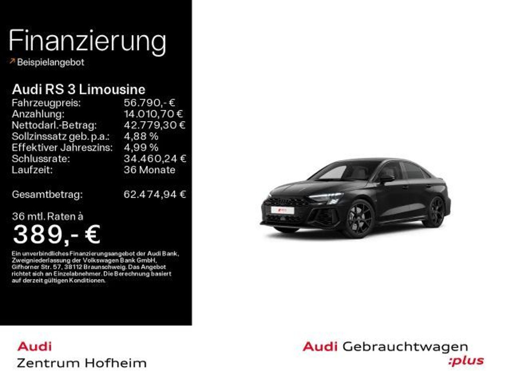 Audi RS3 2023 Benzine