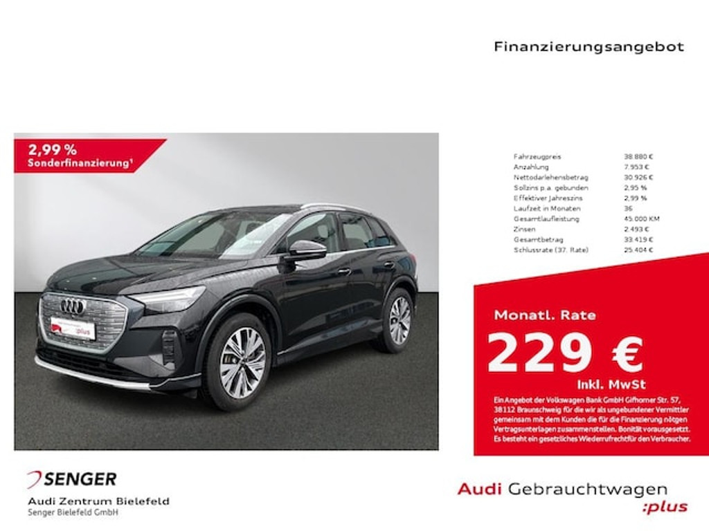 Audi Q4 e-tron 2023 Elektrisch