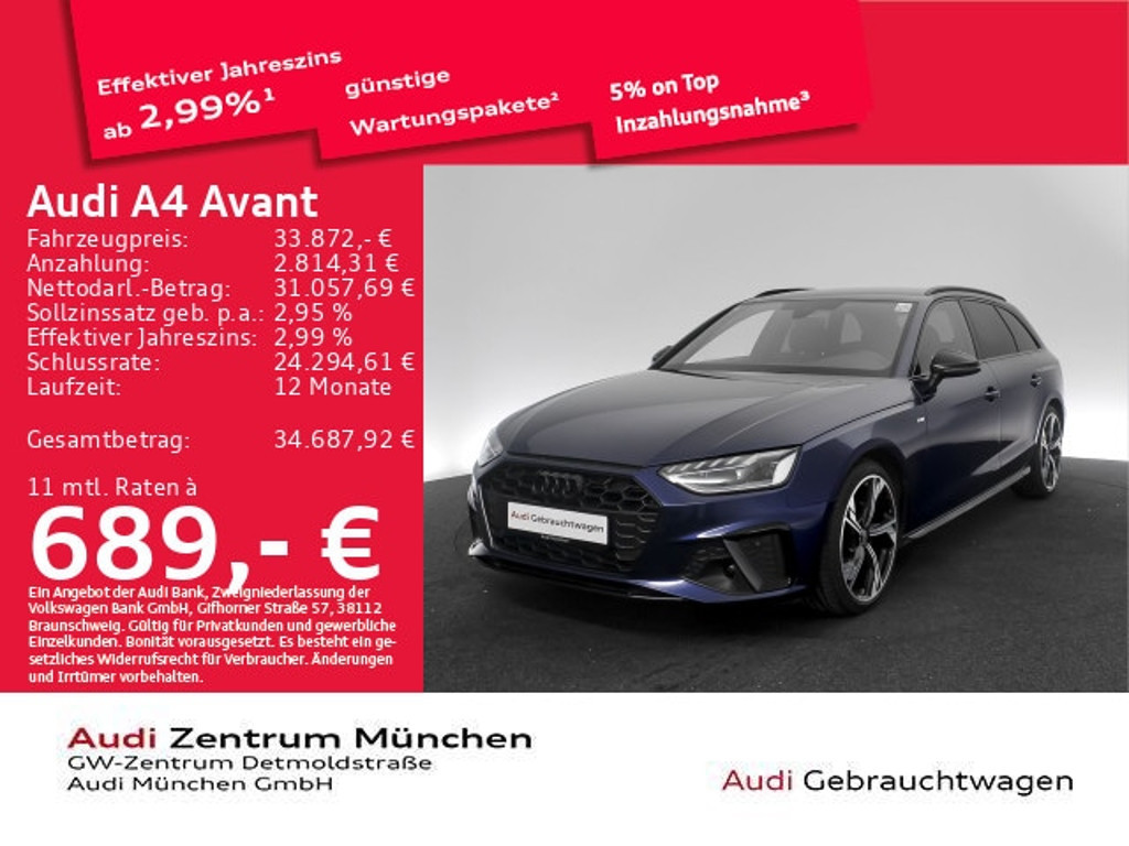 Audi A4 2023 Benzine