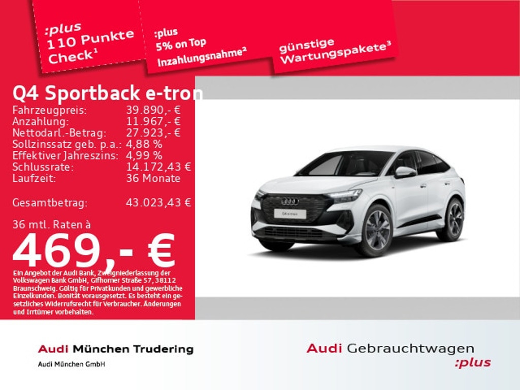 Audi Q4 e-tron 2023 Elektrisch