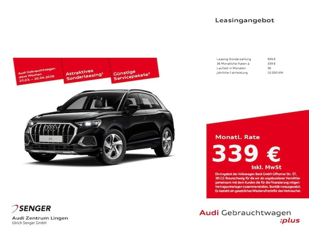 Audi Q3 2025 Benzine