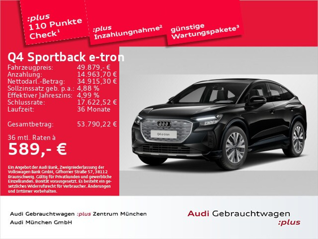Audi Q4 e-tron 2024 Elektrisch