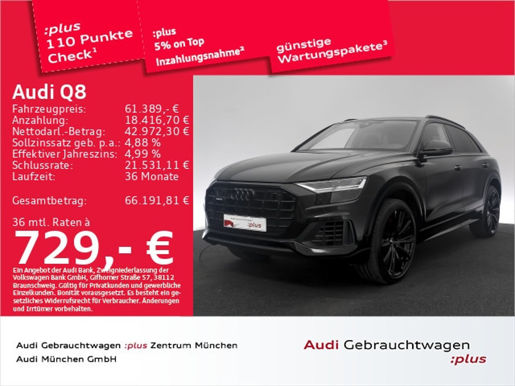 Audi Q8 2022 Hybride Benzine