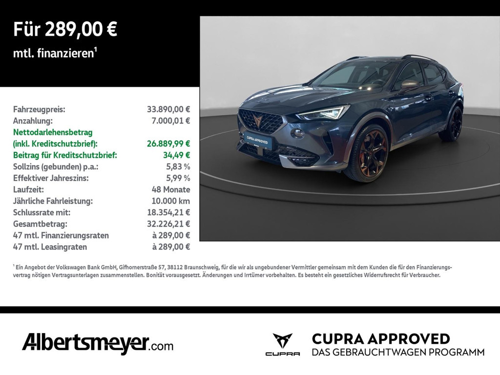 Cupra Formentor 2023 Benzine