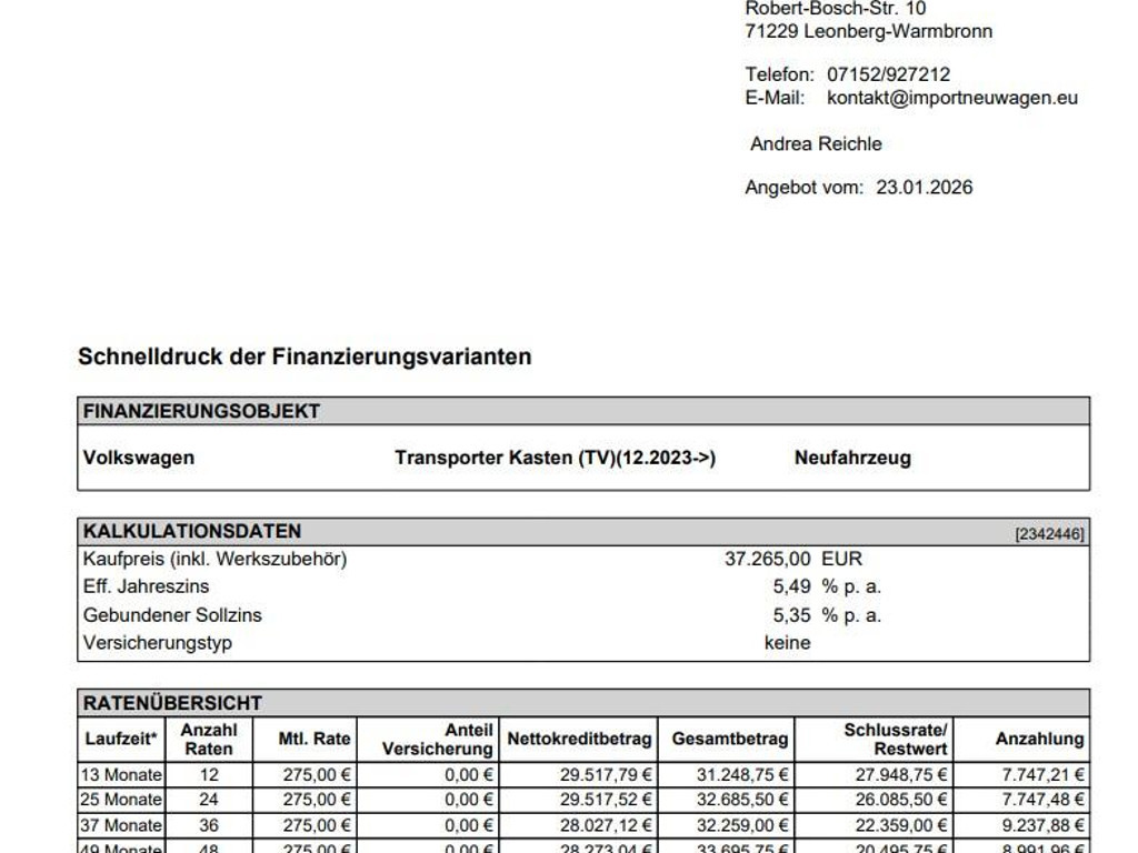 Volkswagen Transporter