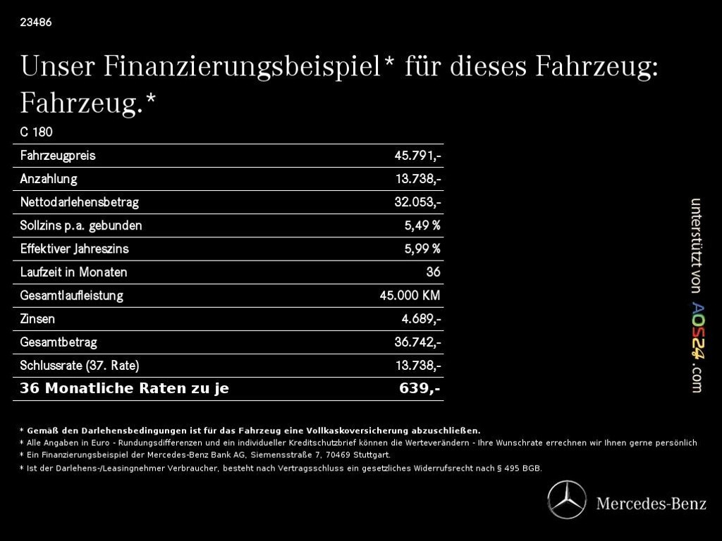 Mercedes-Benz C-Klasse 2026 Benzine
