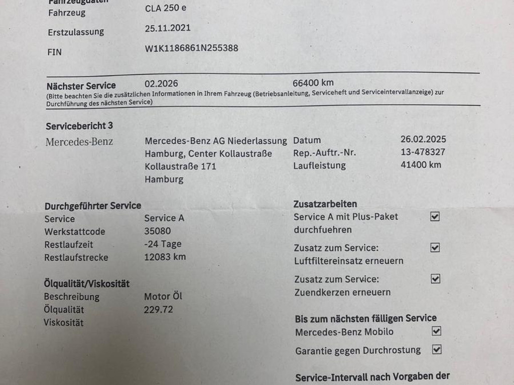 Mercedes-Benz CLA-Klasse