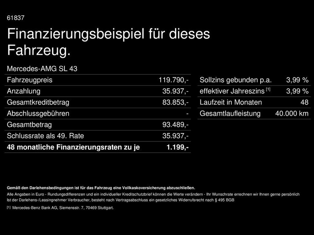 Mercedes-Benz SL-Klasse 2026 Benzine
